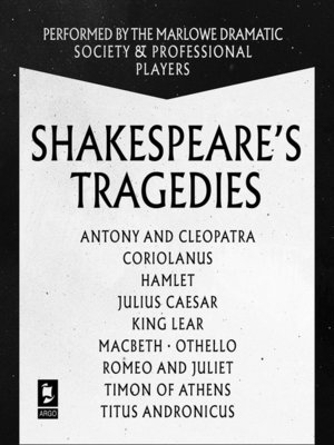 cover image of Shakespeare, The Tragedies